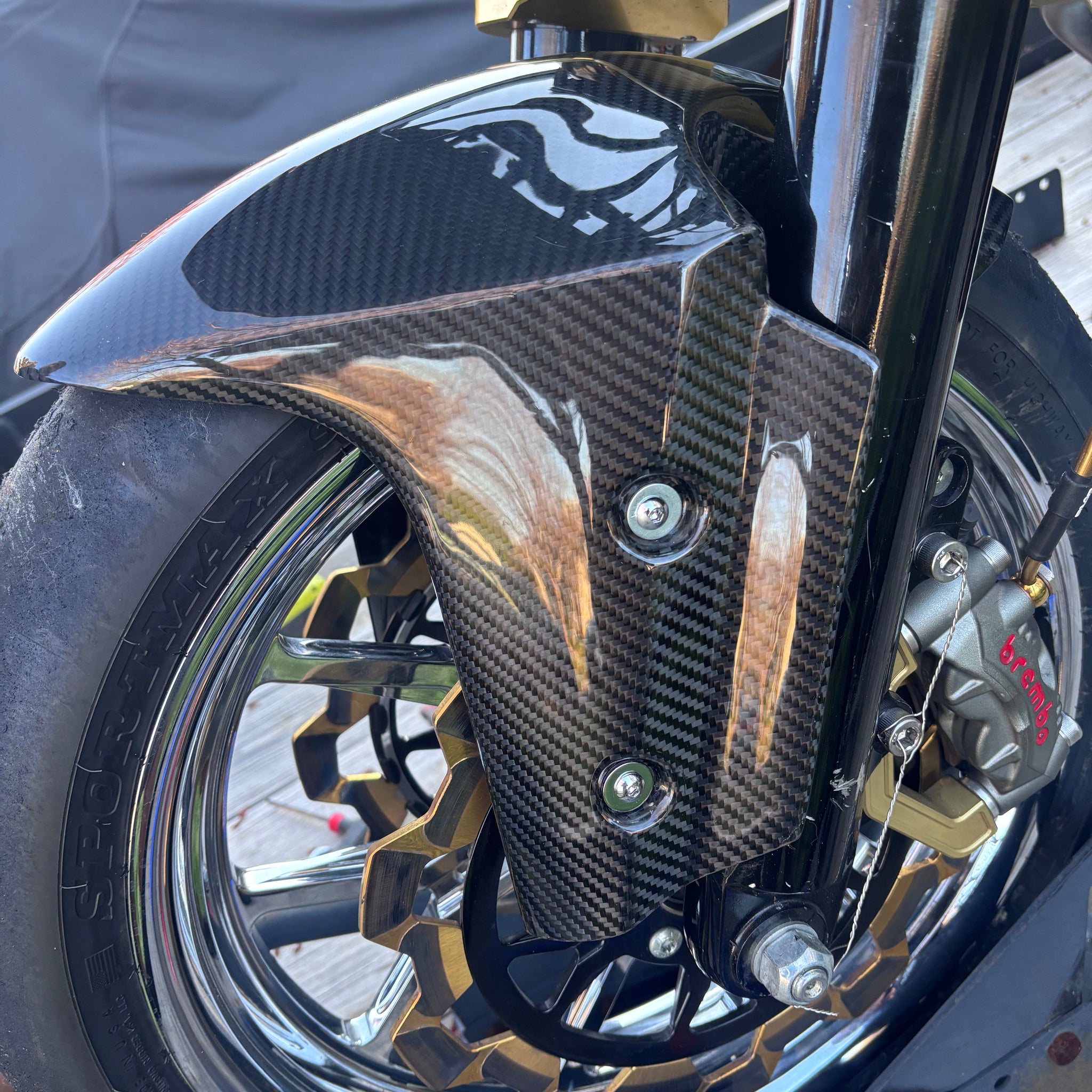 High-Performance Bagger with Racing Parts