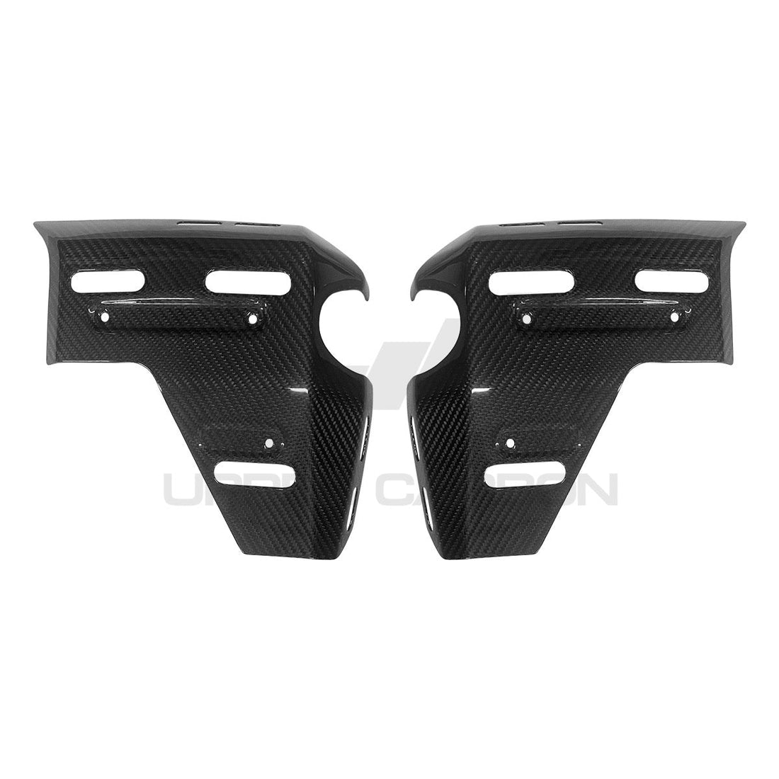 BMW R1300 GS/GSA Carbon Fiber Radiator Cover with Holes — image 1