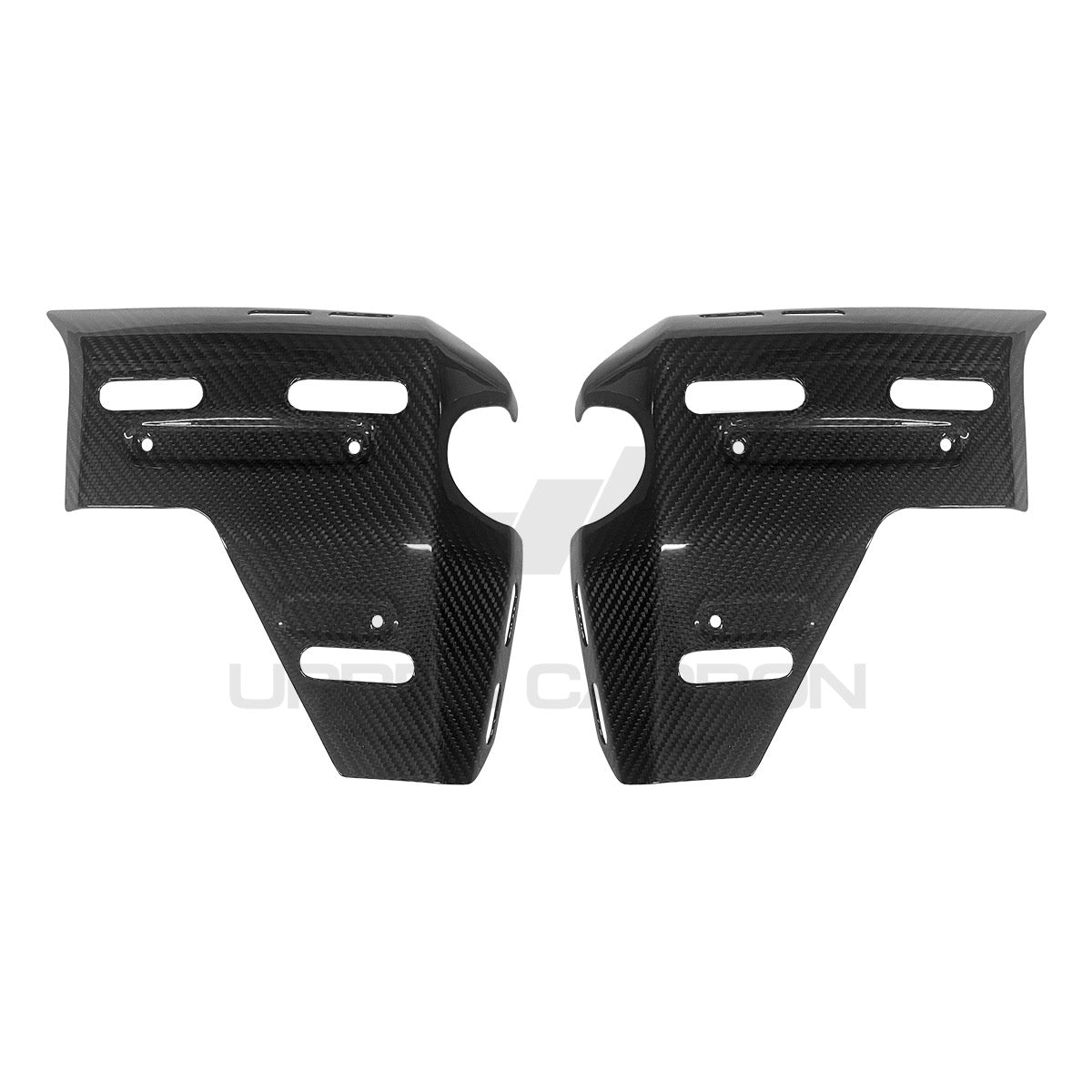 BMW R1300 GS/GSA Carbon Fiber Radiator Cover with Holes — image 1