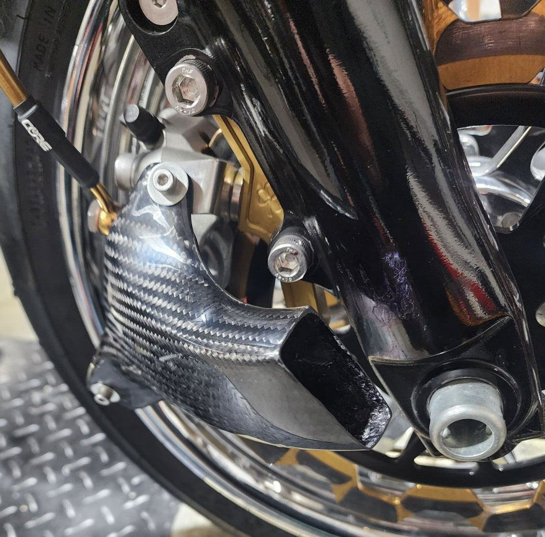 Harley Performance Bagger Carbon Fiber Caliper Coolers