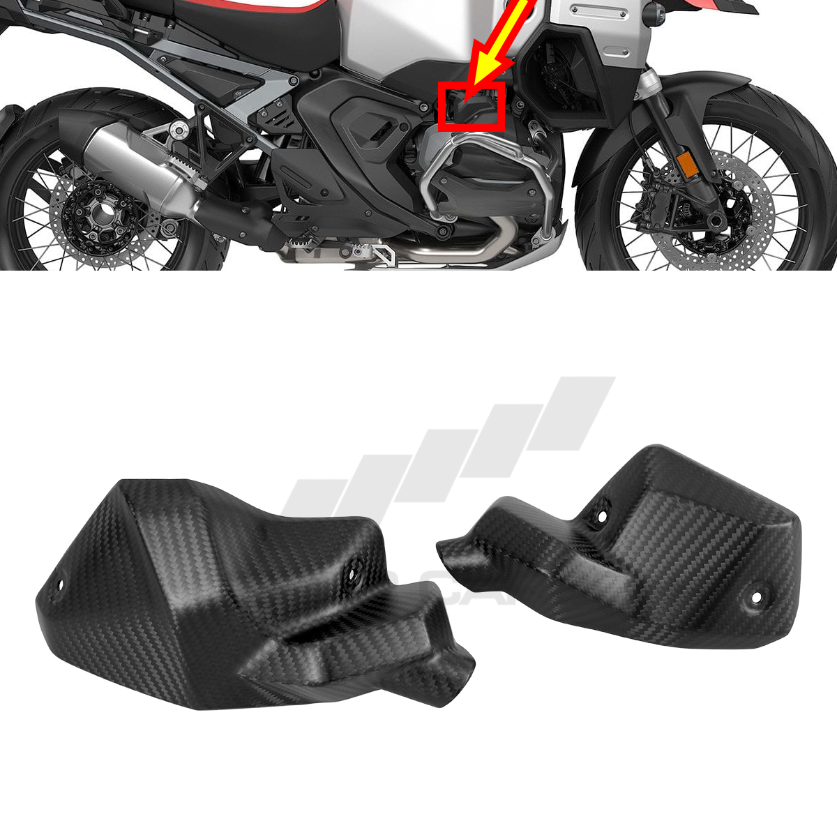 BMW R1300 GS/GSA Carbon Fiber  Nozzle Cover — image 7