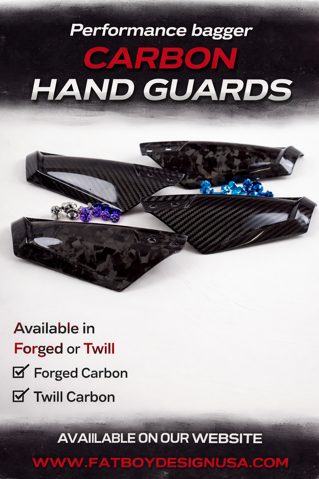 Performance Bagger Carbon Fiber Hand Guards