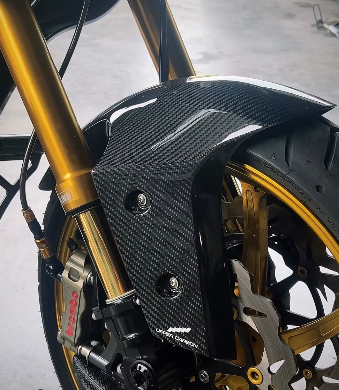 Pro Rider Front Fender Upper Carbon Platinum Series Street Racer Front Fender