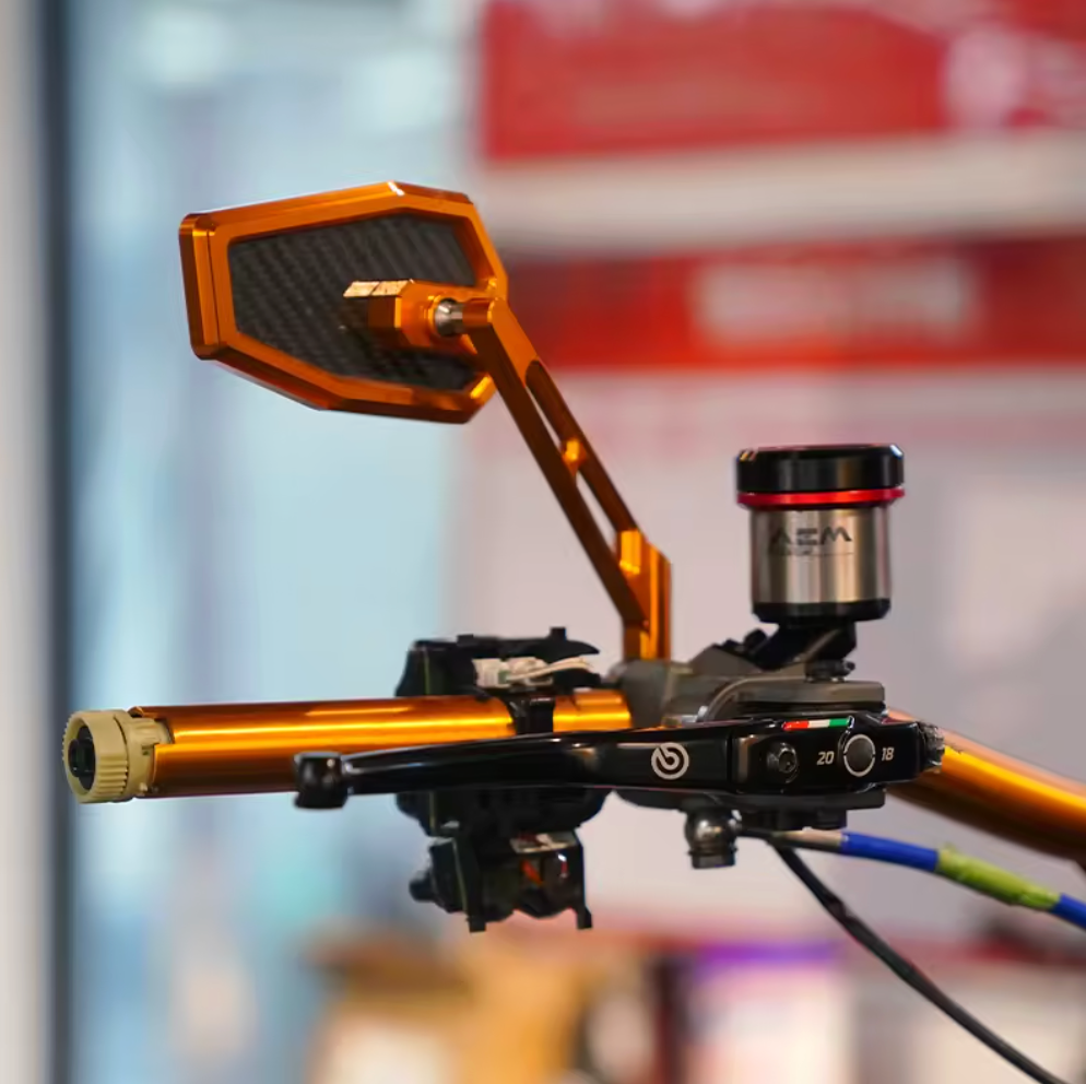 Black Three Carbon Fiber Mirrors