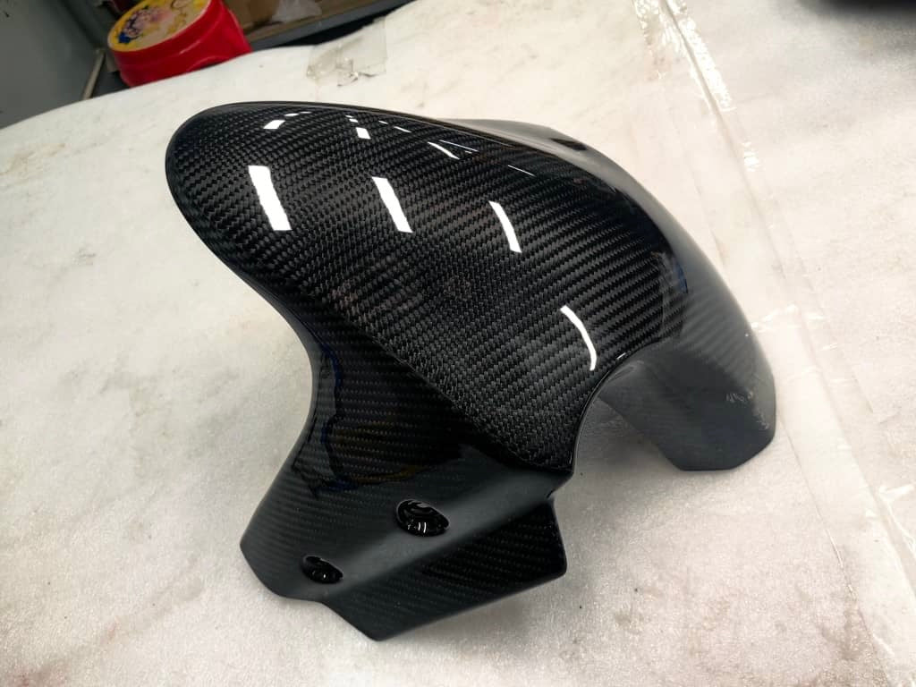 Harley Carbon Fiber Racer Front Fender | Forged Carbon Fender