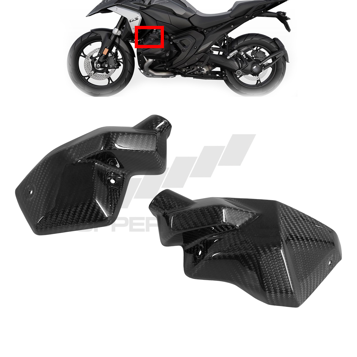 BMW R1300 GS/GSA Carbon Fiber  Nozzle Cover — image 8