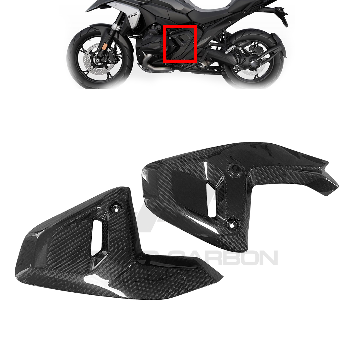 BMW R1300 GS/GSA Carbon Fiber  Side Panels — image 7
