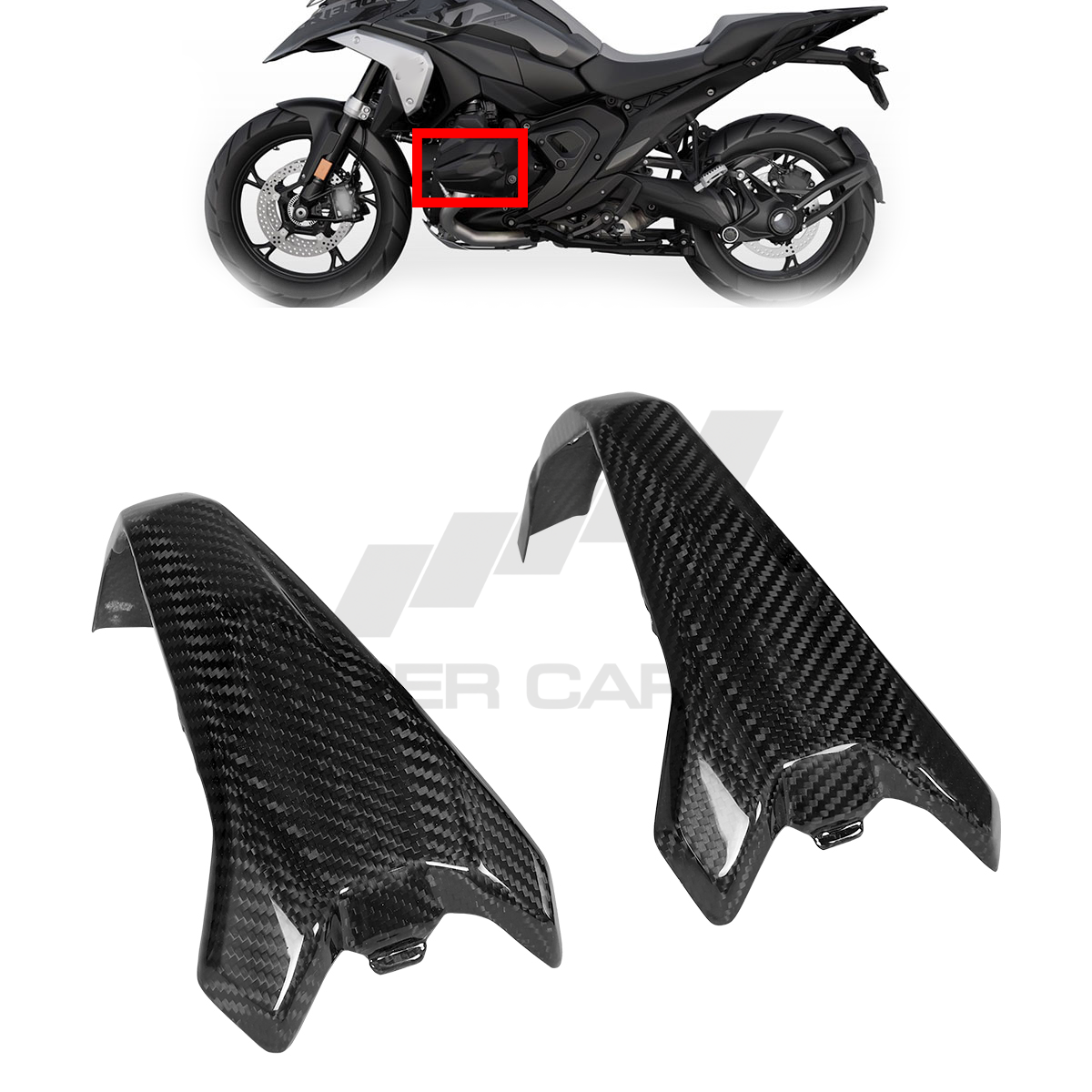 BMW R1300 GS/GSA Carbon Fiber Spark Plug Cap Cover — image 11