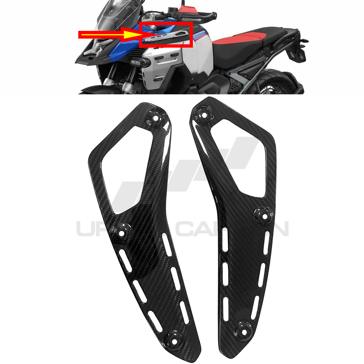 BMW R1300 GS/GSA Carbon Fiber Side Engine Cover — image 5